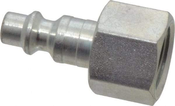 Legris - 3/8 Female NPT Industrial Pneumatic Hose Connector - Plated Steel, 1/4" Body Diam - Benchmark Tooling