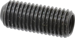 Made in USA - 5/16-24 UNF, 3/4" Length Under Head, Cup Point Set Screw - Grade 8 Alloy Steel, 5/32" Key - Benchmark Tooling