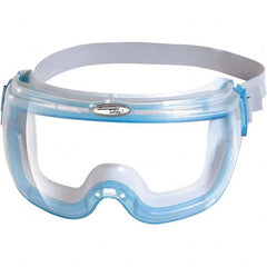 KleenGuard - Size Universal, Clear Polycarbonate Anti-Fog & Scratch Resistant Lens, Safety Goggles - Indirect Vent, Blue Frame - Benchmark Tooling