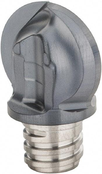 Iscar - MM HBR Grade IC908 Carbide Ball Nose Milling Tip Insert - TiAlN Finish, 2 Flutes, 5/8" Cutting Diam, 0.606" Extension - Benchmark Tooling