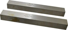 SPI - 12" Long x 1-1/2" High x 1-1/4" Thick, Steel Parallel - 0.0003" & 0.002" Parallelism, Sold as Matched Pair - Benchmark Tooling