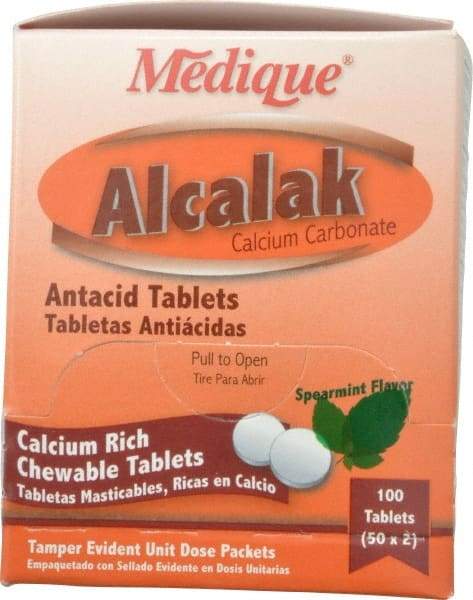 Medique - Mint Flavor Alcalak Tablets - Antacids & Stomach Relief - Benchmark Tooling