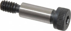 Made in USA - 1/4" Shoulder Diam x 5/8" Shoulder Length, #10-24 UNC, Hex Socket Shoulder Screw - 8 Alloy Steel, 0.357 to 3/8" Head Diam - Benchmark Tooling