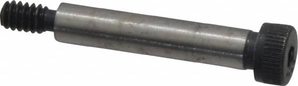 Made in USA - 1/4" Shoulder Diam x 1-1/4" Shoulder Length, #10-24 UNC, Hex Socket Shoulder Screw - 8 Alloy Steel, 0.357 to 3/8" Head Diam - Benchmark Tooling