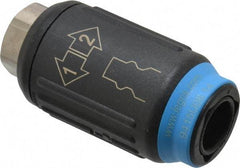 Legris - 1/4 Female NPT Industrial Pneumatic Hose Safety Coupler - Plastic/Brass, 3/8" Body Diam - Benchmark Tooling