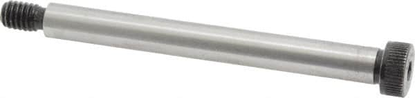 Made in USA - 3/8" Shoulder Diam x 3-1/2" Shoulder Length, 5/16-18 UNC, Hex Socket Shoulder Screw - 8 Alloy Steel, 0.543 to 0.562" Head Diam - Benchmark Tooling