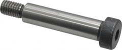 Made in USA - 1/2" Shoulder Diam x 2" Shoulder Length, 3/8-16 UNC, Hex Socket Shoulder Screw - 8 Alloy Steel, 0.729 to 3/4" Head Diam - Benchmark Tooling