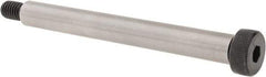 Made in USA - 1/2" Shoulder Diam x 4-1/2" Shoulder Length, 3/8-16 UNC, Hex Socket Shoulder Screw - 8 Alloy Steel, 0.729 to 3/4" Head Diam - Benchmark Tooling