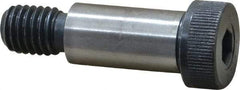 Made in USA - 5/8" Shoulder Diam x 1-1/4" Shoulder Length, 1/2-13 UNC, Hex Socket Shoulder Screw - 8 Alloy Steel, 0.853 to 7/8" Head Diam - Benchmark Tooling