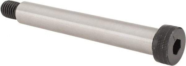 Made in USA - 5/8" Shoulder Diam x 4-1/4" Shoulder Length, 1/2-13 UNC, Hex Socket Shoulder Screw - 8 Alloy Steel, 0.853 to 7/8" Head Diam - Benchmark Tooling