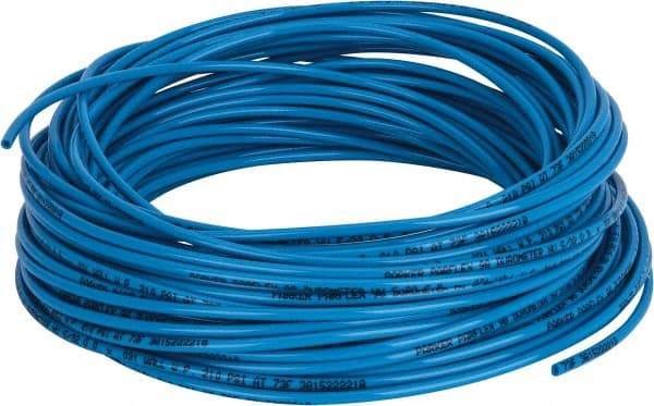 Parker - 3/32" ID x 5/32" OD, 1/32" Wall Thickness, 100' Long, Polyurethane Tube - Blue, 210 Max psi, Shore A 98 Hardness, -40 to 180°F - Benchmark Tooling