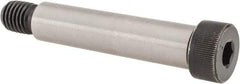 Made in USA - 3/4" Shoulder Diam x 3-1/4" Shoulder Length, 5/8-11 UNC, Hex Socket Shoulder Screw - 8 Alloy Steel, 0.977 to 1" Head Diam - Benchmark Tooling