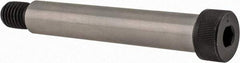 Made in USA - 3/4" Shoulder Diam x 4-1/4" Shoulder Length, 5/8-11 UNC, Hex Socket Shoulder Screw - 8 Alloy Steel, 0.977 to 1" Head Diam - Benchmark Tooling