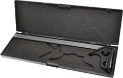 SPI - 2 Piece, 18" Combination Square Set - 1/16, 1/32, 1/64 & 1/8" (4R) Graduation, Hardened Steel Blade, Cast Iron Center & Square Head - Benchmark Tooling