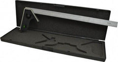 SPI - 2 Piece, 18" Combination Square Set - 1/32 & 1/64" (English/Metric) Graduation, Hardened Steel Blade, Cast Iron Square Head - Benchmark Tooling