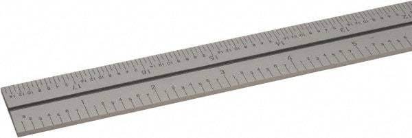 SPI - 18 Inch Long Blade, 4R Graduation Combination Square Blade - Baked Enamel Coated, 1/64, 1/32 1/16 and 1/8 Inch Graduation - Benchmark Tooling