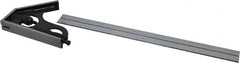 SPI - 2 Piece, 12" Combination Square Set - 1/16, 1/32, 1/64 & 1/8" (4R) Graduation, Hardened Steel Blade, Hardened Steel Square Head - Benchmark Tooling
