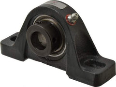 Browning - 3/4" ID, 5" OAL x 2-17/32" OAH Pillow Block - 1,444 Lb Static Cap, 2,611 Lb Dyn Cap, 3-25/32" Btw Mnt Hole Ctrs, 1-5/16" Base-to-Ctr Ht, Cast Iron - Benchmark Tooling