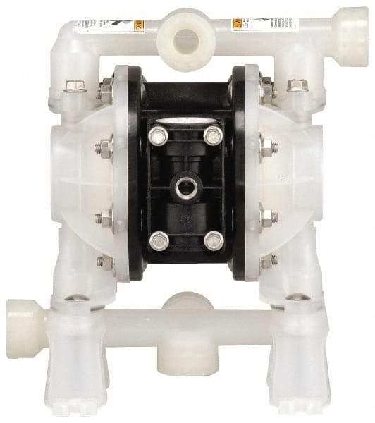 ARO/Ingersoll-Rand - 1/2" NPT, Nonmetallic, Air Operated Diaphragm Pump - PTFE Diaphragm, Kynar Housing - Benchmark Tooling