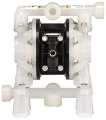 ARO/Ingersoll-Rand - 1/2" NPT, Nonmetallic, Air Operated Diaphragm Pump - PTFE Diaphragm, Polypropylene Housing - Benchmark Tooling