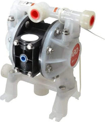 ARO/Ingersoll-Rand - 1/2" NPT, Nonmetallic, Air Operated Diaphragm Pump - Nitrile Diaphragm, Polypropylene Housing - Benchmark Tooling