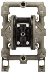 ARO/Ingersoll-Rand - 1/2" NPT, Metallic, Air Operated Diaphragm Pump - PTFE Diaphragm, Aluminum Housing - Benchmark Tooling