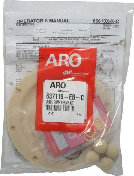 ARO/Ingersoll-Rand - Santoprene Fluid Section Repair Kit - For Use with Diaphragm Pumps - Benchmark Tooling