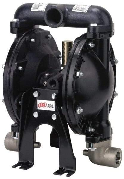 ARO/Ingersoll-Rand - 1" NPT, Metallic, Air Operated Diaphragm Pump - Nitrile Diaphragm, Aluminum Housing - Benchmark Tooling