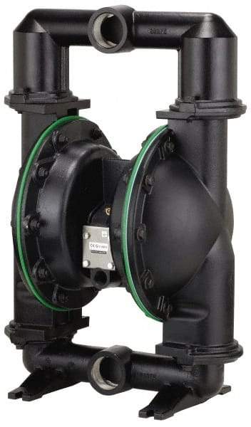 ARO/Ingersoll-Rand - 2" NPT, Metallic, Air Operated Diaphragm Pump - PTFE Diaphragm, Aluminum Housing - Benchmark Tooling