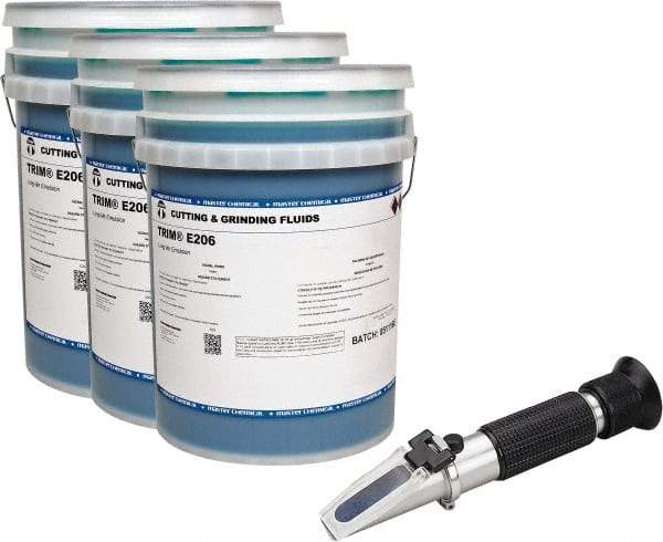 Value Collection - Trim E206, 5 Gal Pail Cutting & Grinding Fluid - Water Soluble, For Gear Hobbing, Heavy-Duty Broaching, High Speed Turning - Benchmark Tooling