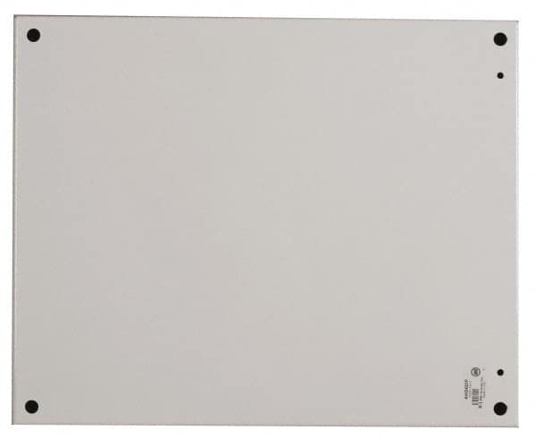 Cooper B-Line - 13" OAW x 13" OAH Powder Coat Finish Electrical Enclosure Nonperforated Panel - 16" x 16" Box, 12 Gauge Steel, Use with 16166-12/16168-12 - Benchmark Tooling