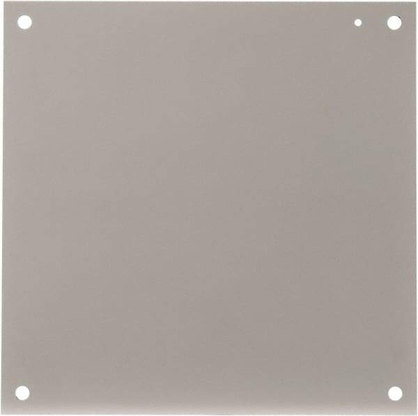 Cooper B-Line - 17" OAW x 17" OAH Powder Coat Finish Electrical Enclosure Nonperforated Panel - 20" x 20" Box, 12 Gauge Steel, Use with 202010-12/20206-12/20208-12 - Benchmark Tooling