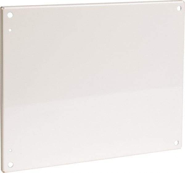 Cooper B-Line - 16-7/8" OAW x 20-7/8" OAH Powder Coat Finish Electrical Enclosure Flanged Panel - 24" x 20" Box, 12 Gauge Steel, Use with 20246-12/20248-12/242010-12/242012-12/242016-12/24206-12/24208-12 - Benchmark Tooling