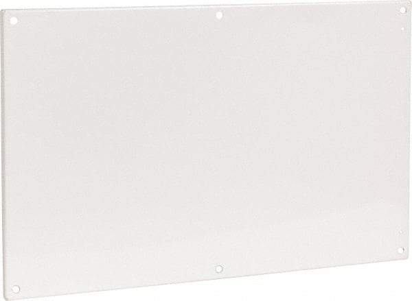 Cooper B-Line - 20-7/8" OAW x 32-7/8" OAH Powder Coat Finish Electrical Enclosure Flanged Panel - 36" x 24" Box, 12 Gauge Steel, Use with 362410-12/362412-12/36246-12/36248-12 - Benchmark Tooling