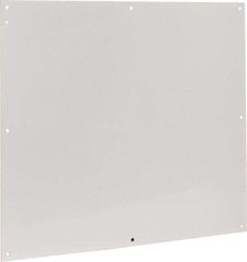 Cooper B-Line - 28-1/2" OAW x 32" OAH Powder Coat Finish Electrical Enclosure Nonperforated Panel - 36" x 30" Box, 14 Gauge Steel, Use with 363012-1/36306-1/36308-1 - Benchmark Tooling