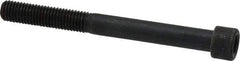 Made in USA - 1/4-28 UNF Hex Socket Drive, Socket Cap Screw - Alloy Steel, Black Oxide Finish, Partially Threaded, 2-1/2" Length Under Head - Benchmark Tooling