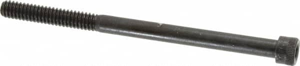 Made in USA - 1/4-20 UNC Hex Socket Drive, Socket Cap Screw - Grade 4037 Alloy Steel, Black Oxide Finish, Partially Threaded, 3-3/4" Length Under Head - Benchmark Tooling