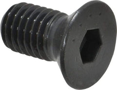 Made in USA - 1/2-13 UNC Hex Socket Drive, 82° Flat Screw - Alloy Steel, Black Oxide Finish, Fully Threaded, 1" OAL - Benchmark Tooling