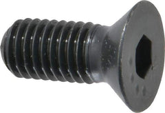 Made in USA - 1/2-13 UNC Hex Socket Drive, 82° Flat Screw - Alloy Steel, Black Oxide Finish, Fully Threaded, 1-1/4" OAL - Benchmark Tooling