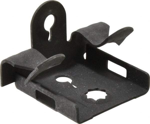 Cooper B-Line - 1/4" Max Flange Thickness, 1/4" Rod Flange Beam Clamp - 100 Lb Capacity, Spring Steel - Benchmark Tooling