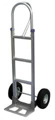 Vestil - 500 Lb Capacity 52-1/2" OAH Hand Truck - P-Shape Handle, Aluminum - Benchmark Tooling