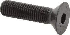 Made in USA - 5/16-24 UNF Hex Socket Drive, 82° Flat Screw - Alloy Steel, Black Oxide Finish, Fully Threaded, 1-1/4" OAL - Benchmark Tooling