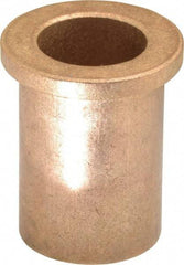 Boston Gear - 3/4" Inside x 1" Outside Diam, Oil Impregnated Bronze Sleeve Bearing - 1-1/4" Flange Outside Diam, 5/32" Flange Thickness, 1-1/2" OAL - Benchmark Tooling