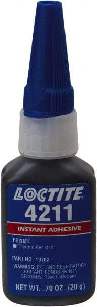 Loctite - 20 Gal Bottle Black Instant Adhesive - 24 hr Full Cure Time - Benchmark Tooling