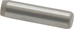 Made in USA - 3/32" Diam x 3/8" Pin Length Grade 8 Alloy Steel Standard Dowel Pin - Bright Finish, 1 Beveled & 1 Rounded End - Benchmark Tooling