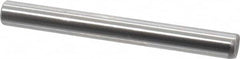 Made in USA - 3/16" Diam x 1-3/4" Pin Length Grade 8 Alloy Steel Standard Dowel Pin - Bright Finish, C 47-58 & C 60 (Surface) Hardness, 4,150 Lb (Single Shear), 8,300 Lb (Double Shear) Breaking Strength, 1 Beveled & 1 Rounded End - Benchmark Tooling