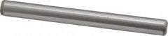 Made in USA - 1/4" Diam x 2-1/2" Pin Length Grade 8 Alloy Steel Standard Dowel Pin - Bright Finish, C 47-58 & C 60 (Surface) Hardness, 14,720 Lb (Double Shear), 7,360 Lb (Single Shear) Breaking Strength, 1 Beveled & 1 Rounded End - Benchmark Tooling