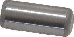 Made in USA - 5/16" Diam x 3/4" Pin Length Grade 8 Alloy Steel Standard Dowel Pin - Bright Finish, C 47-58 & C 60 (Surface) Hardness, 11,500 Lb (Single Shear), 23,000 Lb (Double Shear) Breaking Strength, 1 Beveled & 1 Rounded End - Benchmark Tooling