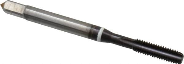 Guhring - #10-32 UNF 2B 4 Flute FIREX Finish Cobalt Straight Flute Machine Tap - Modified Bottoming, Right Hand Thread, 2-3/8" OAL, Oversize - Exact Industrial Supply