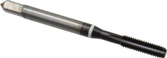 Guhring - #10-32 UNF 2B 4 Flute FIREX Finish Cobalt Straight Flute Machine Tap - Modified Bottoming, Right Hand Thread, 2-3/8" OAL, Oversize - Exact Industrial Supply